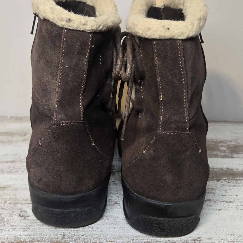 Clarks Angie Madi Women's Bendables Winter Boot Brown Suede Style # 35615 10M - Picture 7 of 10